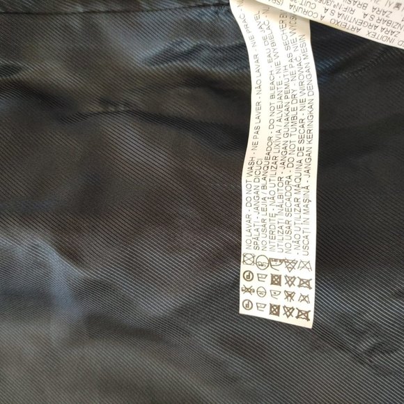 NWT ZARA COTTON WOOL KHAKI OLIVE GREEN DOUBLE BREASTED MILITARY COAT JACKET. M - Picture 14 of 14